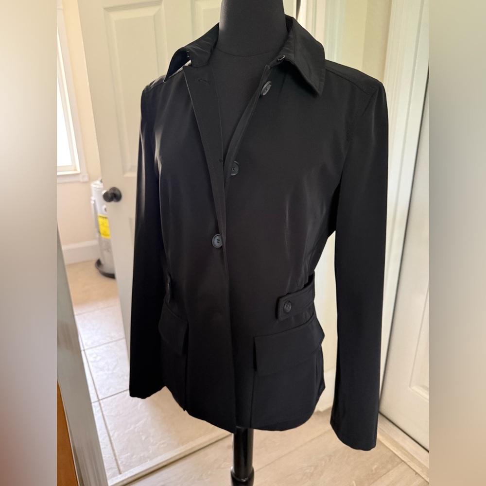 $1,990 PRADA Classic Black Fitted Button Down Blazer Jacket Sz IT 46 US 10 VTG - Picture 2 of 6